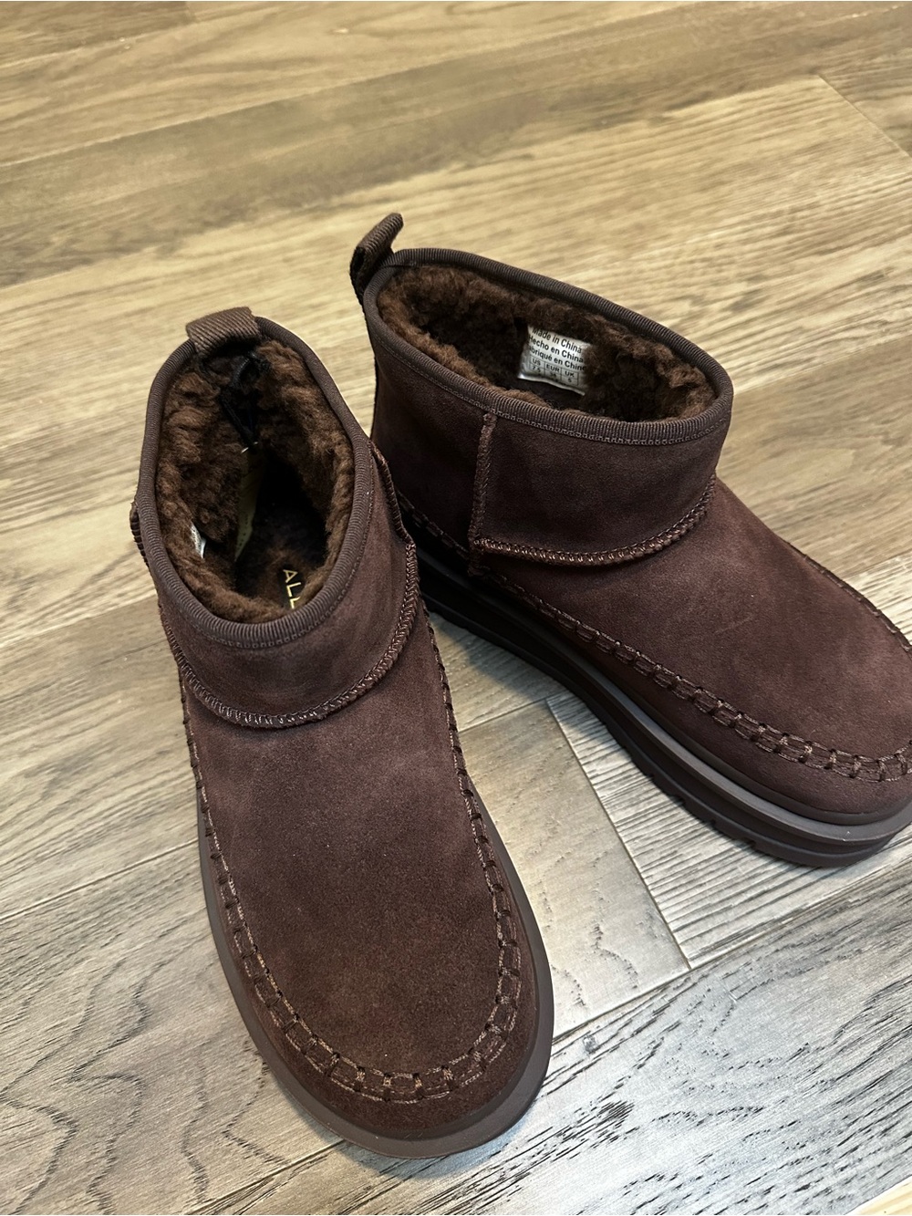 Aldo Dark Brown Milanie Ankle Boots